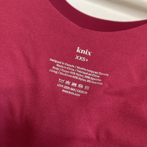 knix Bra Size XXS+ 28 E DDD F G Pink LuxeLift Wireless Pullover Comfy - Picture 8 of 9